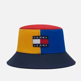 Панама Tommy Jeans Flag Badge Colour-Blocked, цвет синий