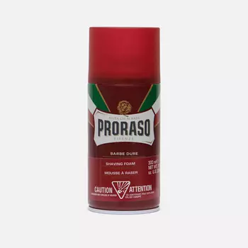 Пена для бритья Proraso Moisturising And Nourishing Shea Butter Oil/Sandalwood, цвет красный