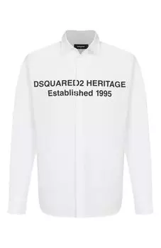 Хлопковая рубашка Dsquared2