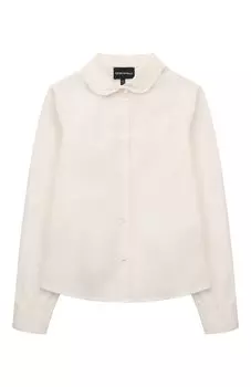 Хлопковая рубашка Emporio Armani