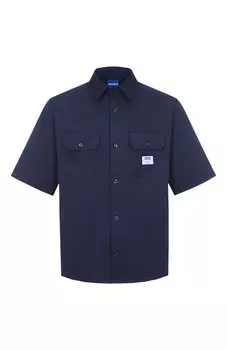 Хлопковая рубашка HUGO Blue