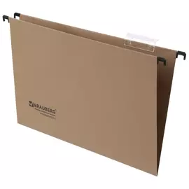 Подвесные папки А4/Foolscap (406х245 мм), до 80 листов, комплект 10 шт., картон, Brauberg