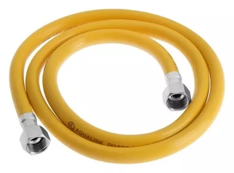 Подводка для газа Aqualink, пвх, внутренняя/внутренняя резьба 1/2", 150 см