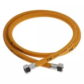 Подводка для газа TIM C-gp26-15, пвх, внутренняя/внутренняя резьба 1/2", 150 см