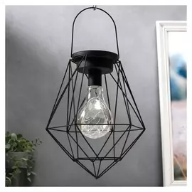 Ночник лофт 16455/1 LED от батареек 3хаа черный 21,5х21,5х26,5 см
