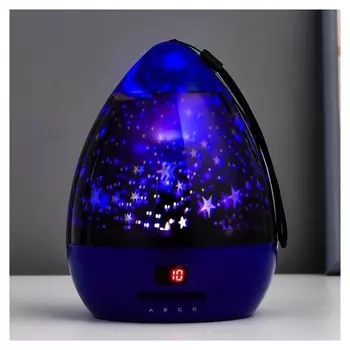 Ночник-проектор с таймером "Космос" LED Usb/от батареек RGB 13,5х13,5х18 см