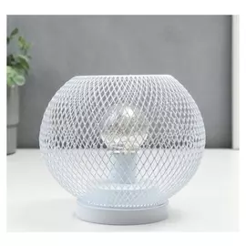 Ночник "Шар лофт" LED от батареек 3ааа белый 16x16x14 см