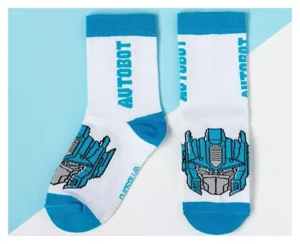 Носки детские "Autobot", трансформеры, 16-18 см
