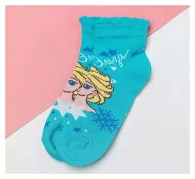 Носки детские корот "Эльза", 16-18 см, 4-6 лет., 80% хл.,17% п/э, 3% эл.