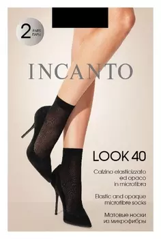 Носки из микрофибры Incanto Look 40 Nero, u/a