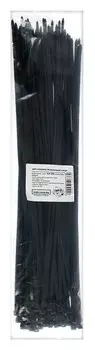 Нейлоновый хомут 4,8х450 черный, 100 шт.