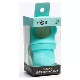 Ниблер для прикорма «Мишка» с силиконовой сеточкой, цвет бирюзовый