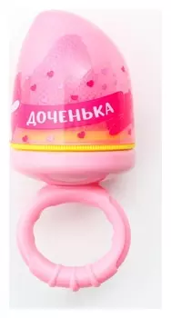 Ниблер с текстильной сеточкой «Милая доченька», цвет розовый