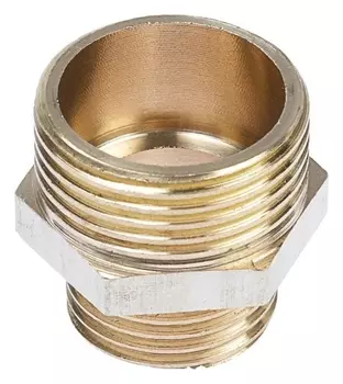 Ниппель Otmo, 3/4"X1/2", наружная/наружная резьба, никелированный, латунь