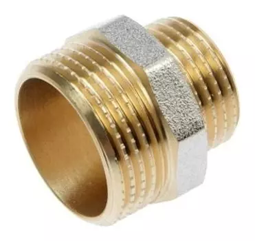 Ниппель переходной "Ctm", 3/4" х 1/2" наружная резьба, латунь