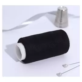 Нитки 40/2, №175, 200м, цвет чёрный