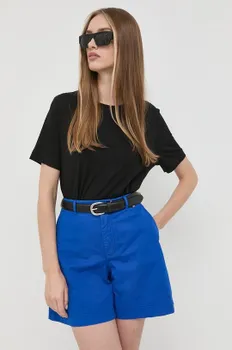 Хлопковая футболка Boss, черный