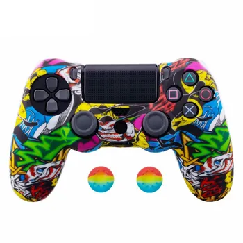 Силиконовый защитный чехол VAORLO для контроллера SONY Playstation 4 PS4, резиновый защитный чехол для PS 4, джойстик, чехол для геймпада