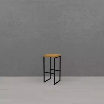Стул барный лофт (kovka object) черный 340.0x750.0x340.0 см.