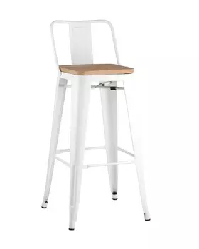 Стул барный tolix wood (stoolgroup) белый 43x97x43 см.