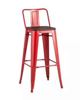 Стул барный tolix wood (stoolgroup) красный 43x97x43 см.