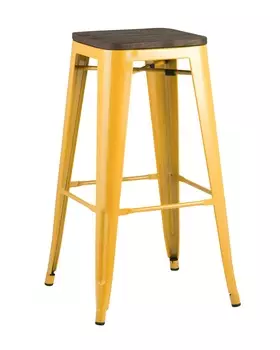 Стул барный tolix wood (stoolgroup) желтый 43x77x43 см.