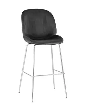 Стул барный beetle (stoolgroup) серый 46x103x54 см.