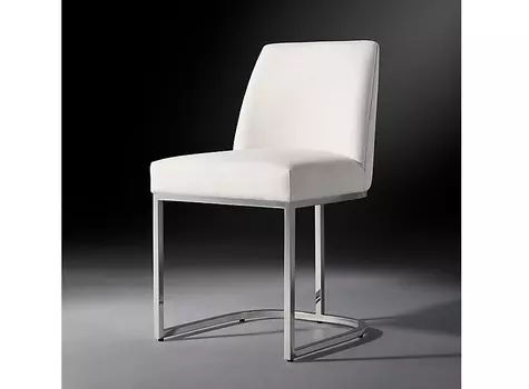 Стул emery curved-back polished (idealbeds) белый 46x81x56 см.