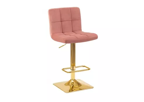 Стул барный goldie (dobrin) розовый 42x94x52 см.