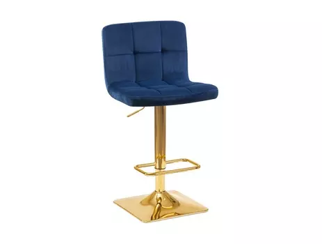 Стул барный goldie (dobrin) синий 42x94x52 см.