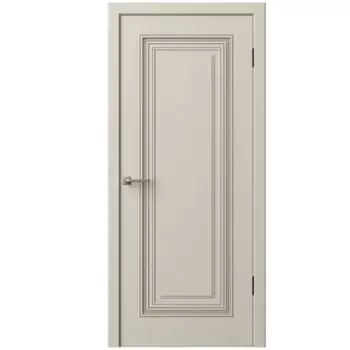 Дверь межкомнатная глухая с замком и петлями в комплекте Юлия-1 90x200 см эмаль цвет мокко
