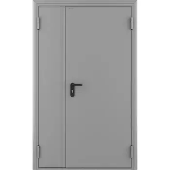 Дверь теxническая 1150x2050 мм правая цвет светло-серый RAL7035
