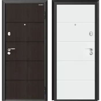 Дверь входная металлическая Параллель 98x205 см правая белый