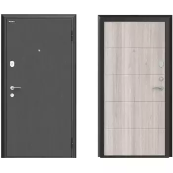 Дверь входная металлическая Премиум New 98x205 см правая дуб седой