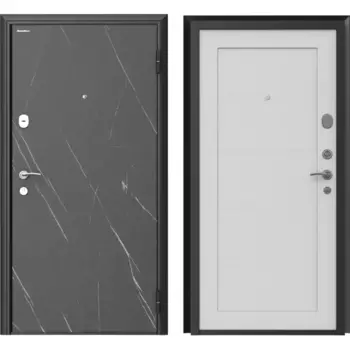 Дверь входная металлическая Премиум New 98x205 см правая серый силк маус