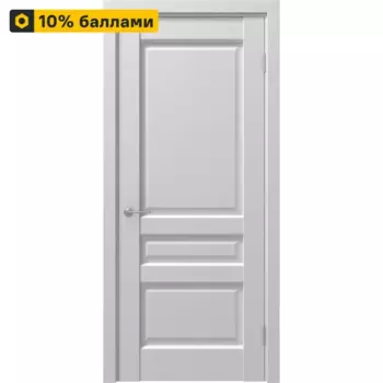 Дверь межкомнатная глухая Artens Магнолия 70x200 см ПВХ цвет белое дерево с замком и петлями