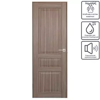 Дверь межкомнатная глухая Artens Мария 70x200 см цвет серый дуб