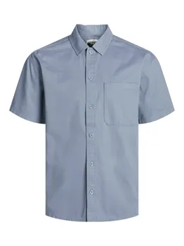 Повседневная рубашка JACK & JONES Regular fit Button Up Shirt COLLECTIVE, дымно-синий