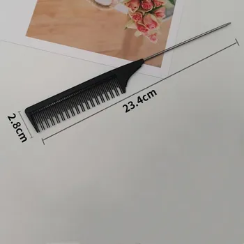 Парикмахерская расческа для укладки волос Pro Barber, аксессуары для стрижки, щетка для распутывания волос, расчески для проборов, аксессуары для волос, щетки для кромок 23.5*2.7cm