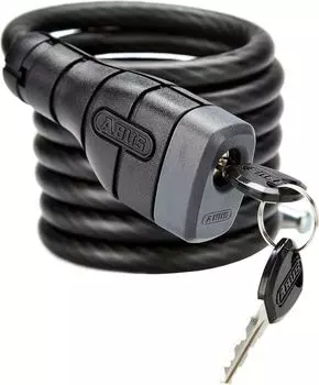 Велозамок Abus Tresor Steel-O-Flex 5510C, трос 10 x 1800 мм (черный)