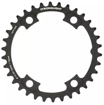 Звезда системы Stronglight для Shimano DURA ACE FC-9000 / ULTEGRA 6800 & Di2 7075-T6 (черный 36 BCD 110 ассиметричный (тип ABS))