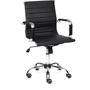 Кресло URBAN-LOW черный (кож/зам) Tetchair 113566 14460