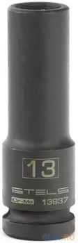 Головка ударная удлиненная шестигранная, 13 мм, 1/2", CrMo // Stels
