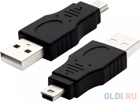 GCR Переходник USB 2.0 AM / MiniUSB, штекер - штекер, GCR-54934