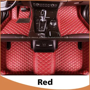 APPDEE Коврики в салон для Mitsubishi Outlander (ПЯТИМЕСТНЫЙ) 2008 2009 2010 2011 2012 Изготовленные на заказ автоматические подушечки для ног винный