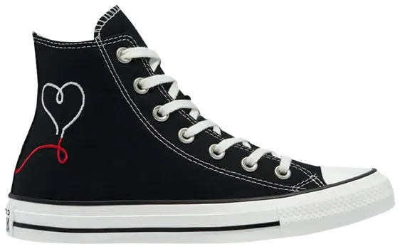 Кроссовки Converse Chuck Taylor All Star High Made with Love - Black, черный
