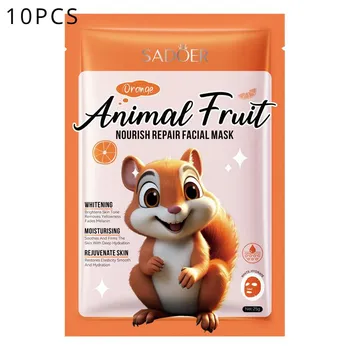 Питательная и восстанавливающая маска для лица SADOER Squirrel Orange 1pcs