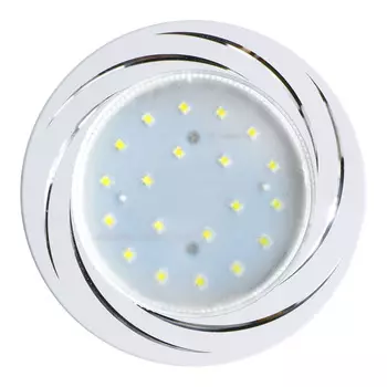 Светильник встраиваемый GX53 белый 10 Вт IP20 Ecola Вихрь H4 DL5386 (2 шт.) (FW5386ECB-2)