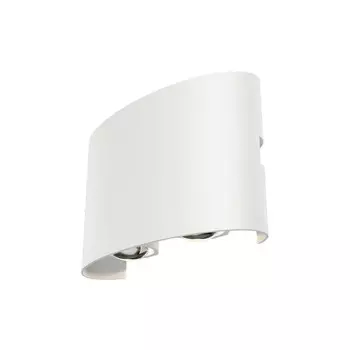 Светильник светодиодный садово-парковый настенный Outdoor Strato белый 3000К 4 Вт IP54 (O417WL-L4W3K)