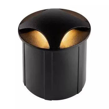 Светильник светодиодный садово-парковый настенный Outdoor Biscotti черный 3000К 3 Вт IP65 (O036-L3B3K)